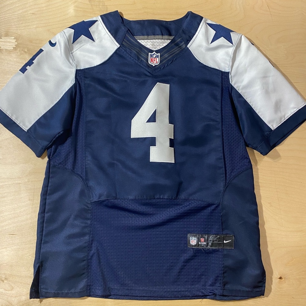 Nike Navy and White Sports Jersey 44 (OB) - Picture 3 of 8
